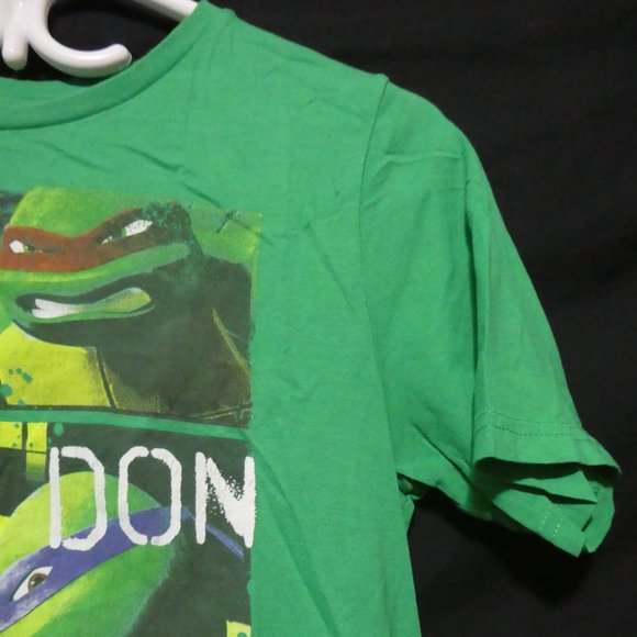 TEENAGE MUTANT NINJA TURTLES | large | Green Graphic Tee / T-Shirt | 100% Cotton - Picture 4 of 11